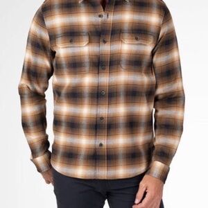 Tailor Vintage Luxe performance flannel men’s casual long sleeve shirt.